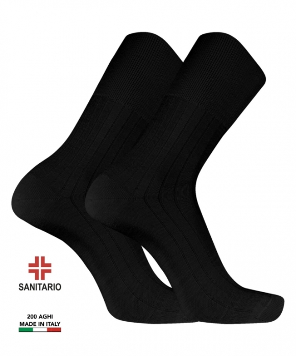 Vyriškos kojinės su vilna Pierre Cardin 0880 Sanitarinė juoda
